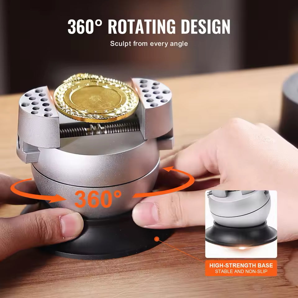 ▶360° Rotating Ball Vise